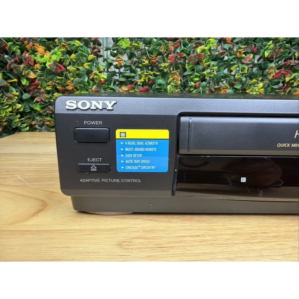Sony SLV-678HF 4 Head Hi-Fi VHS VCR‎ Player Recorder Vintage TESTED NO REMOTE